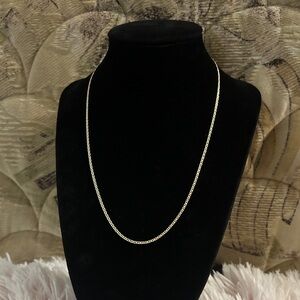 Italy 925 Sterling Silver Gold Plated Chain Necklace - 18in